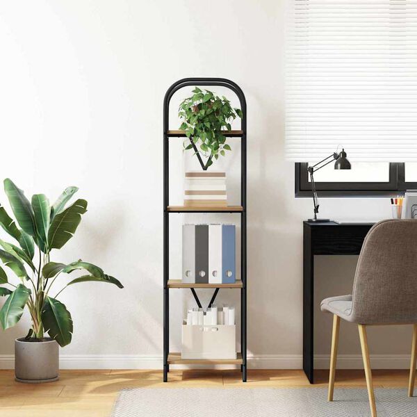 vidaXL Estante de libros Roble artesanal 40 x 30 x 146 cm