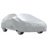 vidaXL Funda de coche para Sedan con correas hebilla plateado M