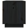 vidaXL Mueble de TV madera maciza de pino negro 80x35x40,5 cm