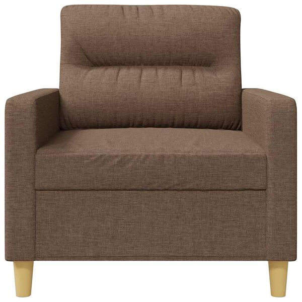 vidaXL Sill&oacute;n de tela marr&oacute;n 60 cm
