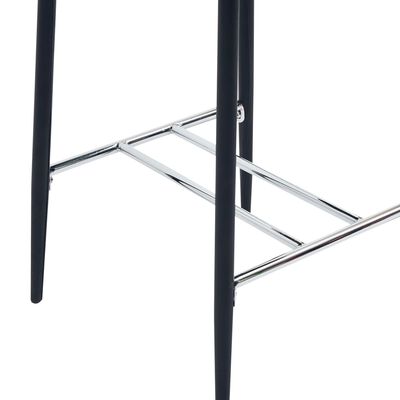 vidaXL Set mesa alta y taburetes de bar 5 piezas cuero sintético negro