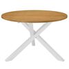 vidaXL Mesa de comedor blanca 120x75 cm MDF