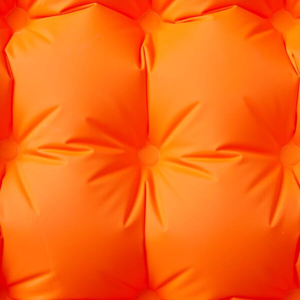vidaXL Colch&oacute;n de camping autoinflable con almohada 1 persona naranja