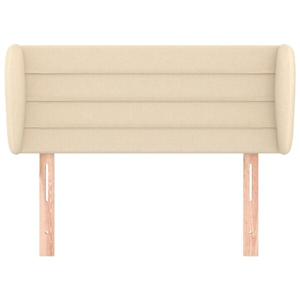 vidaXL Cabecero de tela color crema 103x23x78/88 cm