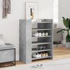 vidaXL Mueble zapatero madera ingenier&iacute;a gris hormig&oacute;n 74,5x37,5x100cm