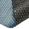 vidaXL Cubierta solar de piscina de PE flotante negro y azul 260x160cm