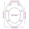 vidaXL Tapa y asiento de váter cierre suave ovalada color albaricoque