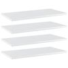 vidaXL Estante estanter&iacute;a 4uds contrachapada blanco brillo 60x30x1,5cm