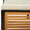 vidaXL Set de sofás de jardín con cojines 5 pzas madera maciza acacia
