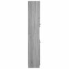 vidaXL Armario de ba&ntilde;o madera contrachapada gris Sonoma 32x34x188,5 cm