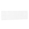 vidaXL Cabecero de cama de pared madera maciza pino blanco 185x3x60 cm