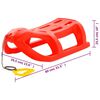 vidaXL Trineo polipropileno rojo 80x39,5x25,5 cm
