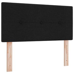 vidaXL Cabecero LED con tira de luces LED Negro 100 cm Poli&eacute;ster