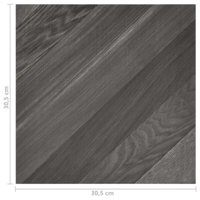 vidaXL Tarimas autoadhesivas 20 piezas PVC 1,86 m² rayas grises