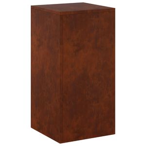 vidaXL Soporte de plantas Oxidado 30 x 30 x 60 cm Acero oxidado