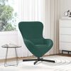 vidaXL Sill&oacute;n huevo Verde oscuro 63 x 73 x 90 cm Terciopelo