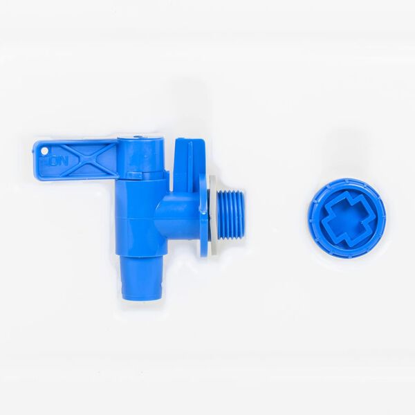 vidaXL Garrafa de agua con grifo y dispensador de jab&oacute;n pl&aacute;stico 15 l