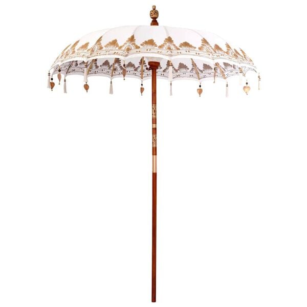 vidaXL Parasol Balin&eacute;s Crema 185 x 185 x 260 cm Algod&oacute;n