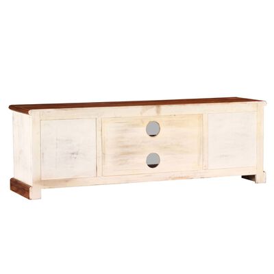 vidaXL Mueble para TV de madera maciza de mango 120x30x40 cm