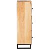 vidaXL Aparador alto Marr&oacute;n 90 x 33 x 75 cm Madera de mango maciza