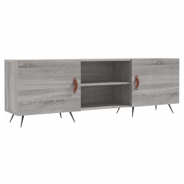 vidaXL Mueble para TV madera de ingenier&iacute;a gris Sonoma 150x30x50 cm