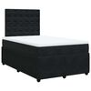 vidaXL Cama box spring con colch&oacute;n terciopelo negro 120x200 cm