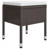 vidaXL Juego de comedor de jardín de 5 piezas marrón
