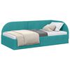 vidaXL Estructura de cama en esquina Tuquesa 90 cm x 190 cm Terciopelo