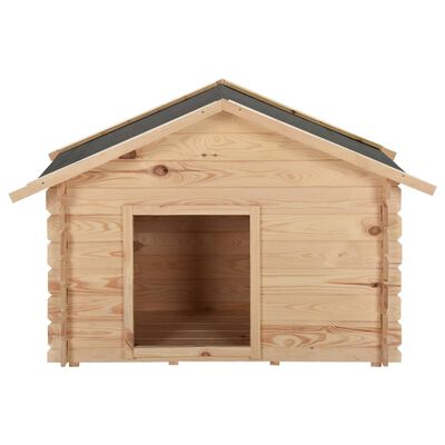 vidaXL Caseta para perros madera maciza de pino 120x70x100,6 cm 14 mm