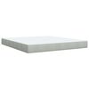 vidaXL Cama box spring con colch&oacute;n terciopelo gris claro 180x200 cm