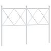 vidaXL Cabecero de repuesto de metal blanco 120 cm