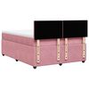 vidaXL Cama box spring con colch&oacute;n terciopelo rosa 140x200 cm