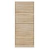 vidaXL Mueble zapatero madera contrachapada roble Sonoma 63x24x147 cm