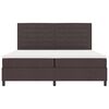 vidaXL Cama tipo Box Spring con LED Marr&oacute;n oscuro 200 x 200 cm tela