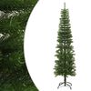 vidaXL &Aacute;rbol de Navidad artificial estrecho con soporte PE 210 cm