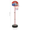 vidaXL Juego de baloncesto infantil ajustable 120 cm