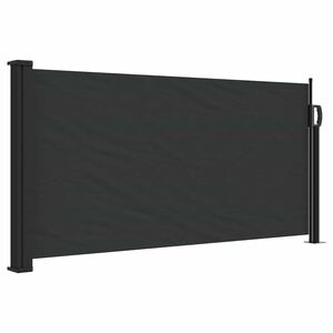 vidaXL Toldo lateral retr&aacute;ctil negro 100x300 cm
