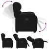 vidaXL Sillón reclinable de tela negro