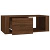 vidaXL Mesa de centro madera contrachapada marr&oacute;n roble 100x50,5x35 cm