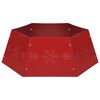 vidaXL Falda del &aacute;rbol de Navidad roja &Oslash;68x25 cm