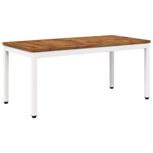 vidaXL Mesa de centro Natural y Blanco 50 x 100,5 x 45 cm