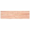 vidaXL Tablero mesa madera roble tratada marrón claro 180x50x(2-4) cm