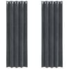 vidaXL Cortinas opacas 2 uds. Gris Claro 140 x 245 cm Terciopelo