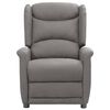 vidaXL Sill&oacute;n reclinable el&eacute;ctrico tela gris claro