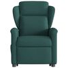 vidaXL Sill&oacute;n masaje el&eacute;ctrico reclinable elevable tela verde oscuro