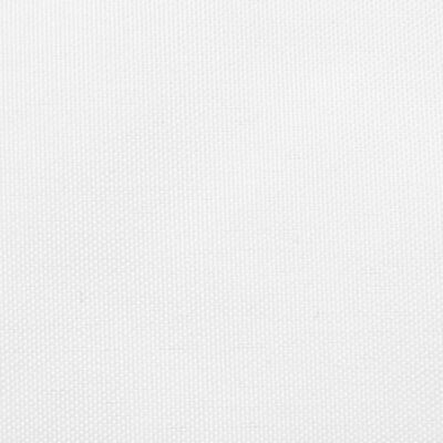 vidaXL Toldo de vela rectangular tela Oxford blanco 6x8 m