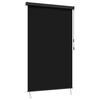 vidaXL Estor enrollable Negro 180 x 250 cm Tela y Aluminio