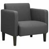 vidaXL Sill&oacute;n con reposabrazos gris oscuro 54 cm tejido de pana
