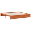 vidaXL Estructura de cama con caj&oacute;n Marr&oacute;n cera 200 x 200 cm