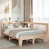 vidaXL Cama con estanter&iacute;a sin colch&oacute;n madera maciza de pino 120x190cm